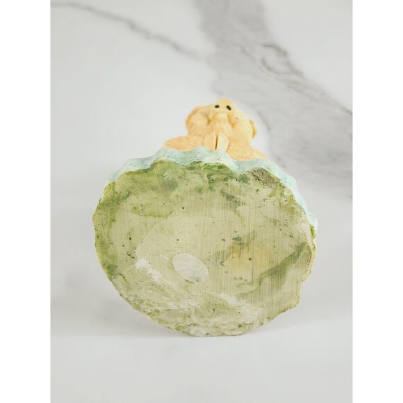 Piglet Pig Piggy w/ Life Ring On The Beach & Snail Figurine 3 1/2" Year 90s Vtg - Picture 13 of 14